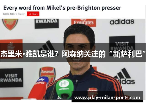 杰里米·雅凯是谁？阿森纳关注的“新萨利巴”